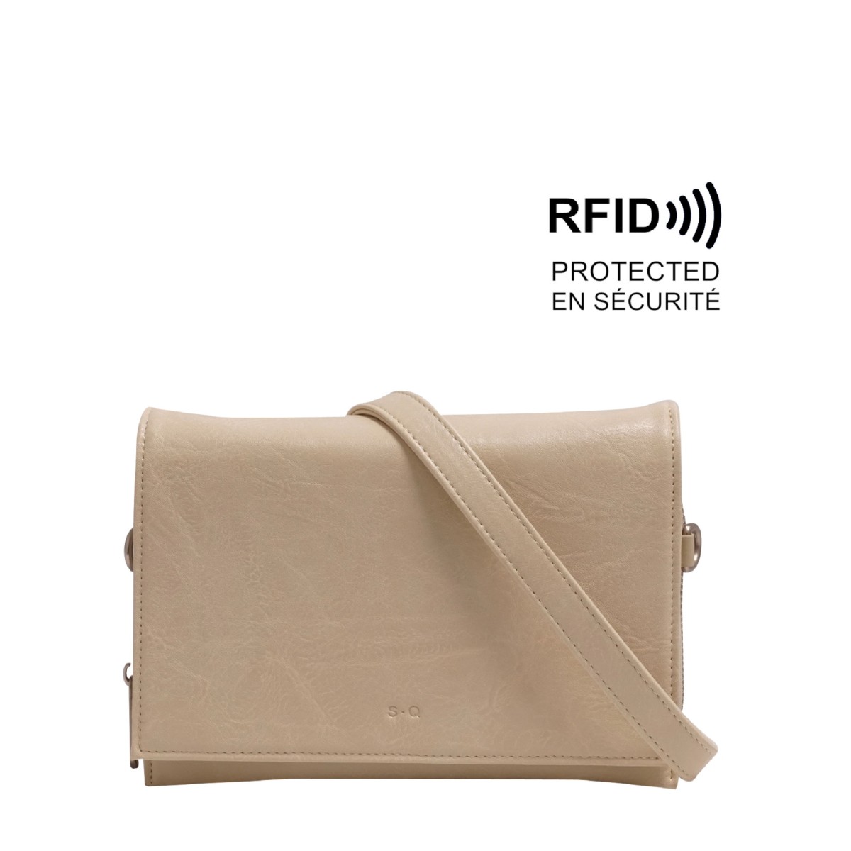 Nita Crossbody Wallet - Almond Milk 